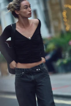 Discount TOP DRAPEADO PUNTO APLIQUE BOLA Mujer Cárdigan / Jerséis|Punto