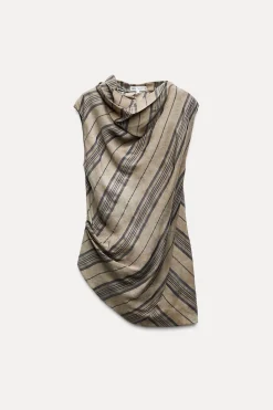 Outlet TOP DRAPEADO RAYAS ZW COLLECTION Mujer Tops / Bodies