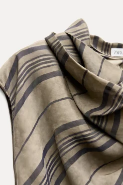 Outlet TOP DRAPEADO RAYAS ZW COLLECTION Mujer Tops / Bodies