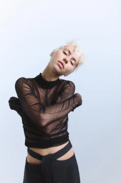 Discount TOP DRAPEADO SEDA 100% Mujer Tops / Bodies|Lenceria