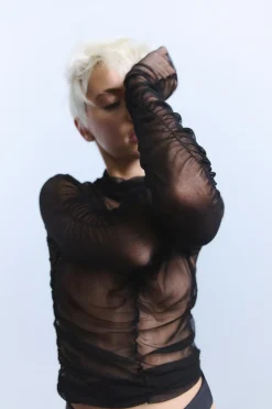 Discount TOP DRAPEADO SEDA 100% Mujer Tops / Bodies|Lenceria