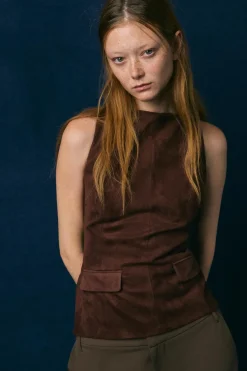 Sale TOP EFECTO ANTE SOLAPAS Mujer Tops / Bodies