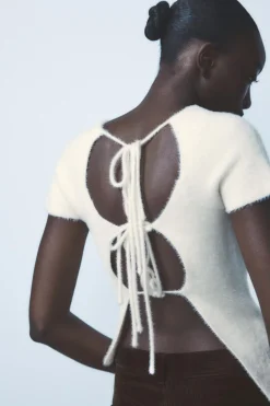 Discount TOP EFECTO PELO ESPALDA LAZADAS Mujer Tops / Bodies