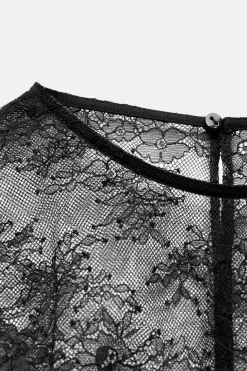 Clearance TOP ENCAJE COMBINADO Mujer Tops / Bodies