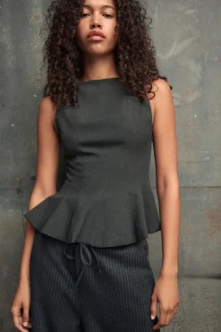 Best TOP ENTALLADO VOLANTE Mujer Tops / Bodies