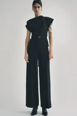 Discount TOP ESCOTE ASIMÉTRICO CINTURÓN Mujer Tops / Bodies