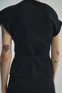 Discount TOP ESCOTE ASIMÉTRICO CINTURÓN Mujer Tops / Bodies