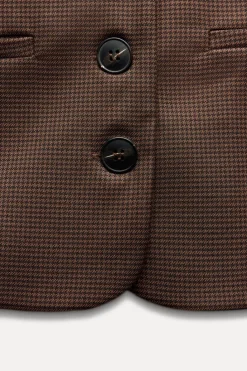 Sale TOP ESCOTE CUADRADO CUADROS Mujer Tops / Bodies