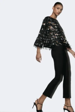 Discount TOP FLECOS LENTEJUELAS Mujer Tops / Bodies