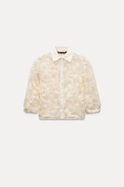 Discount TOP FLORES RELIEVE Mujer Tops / Bodies|Camisas / Blusas