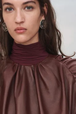 Online TOP FRUNCES PIEL 100% LIMITED EDITION Mujer Tops / Bodies