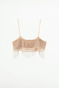 Sale TOP GEORGETTE FLECOS ABALORIOS Mujer Tops / Bodies