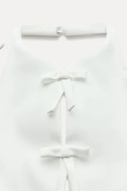 Outlet TOP HALTER ELÁSTICO LAZOS Mujer Tops / Bodies