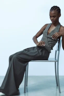 Fashion TOP HALTER CINTURÓN Mujer Tops / Bodies