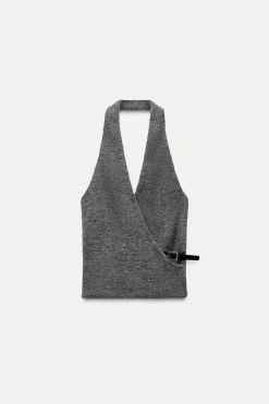 Fashion TOP HALTER CINTURÓN Mujer Tops / Bodies