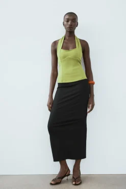 Sale TOP HALTER ELÁSTICO FRUNCES Mujer Tops / Bodies