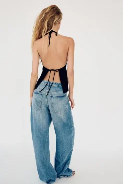 Clearance TOP HALTER LAZO Mujer Tops / Bodies