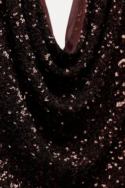 Hot TOP HALTER LENTEJUELAS Mujer Tops / Bodies