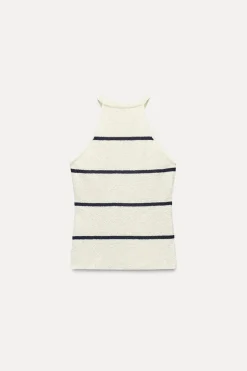 Discount TOP HALTER PUNTO CORTADO Mujer Tops / Bodies