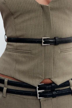 Best TOP HALTER RAYAS CINTURÓN Mujer Tops / Bodies