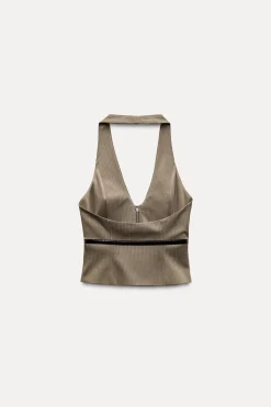 Best TOP HALTER RAYAS CINTURÓN Mujer Tops / Bodies