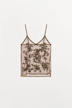 Fashion TOP HILO METALIZAD ABALORIOS Mujer Tops / Bodies|Lenceria