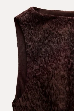 Sale TOP JACQUARD VOLANTE Mujer Tops / Bodies