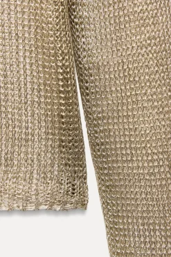 Clearance TOP JERSEY RED HILO METALIZADO Mujer Tops / Bodies