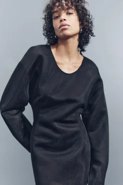 New TOP LARGO ORGANZA RÍGIDA Mujer Tops / Bodies