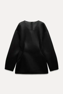 New TOP LARGO ORGANZA RÍGIDA Mujer Tops / Bodies