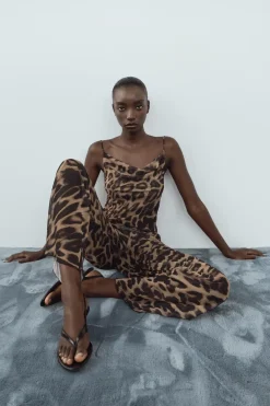 Clearance TOP LENCERO ESTAMPADO ANIMAL Mujer Tops / Bodies