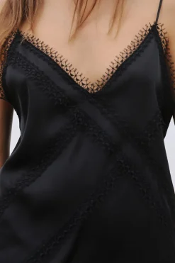 Fashion TOP LENCERO SATINADO Mujer Tops / Bodies