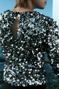 Outlet TOP LENTEJUELAS Mujer Tops / Bodies