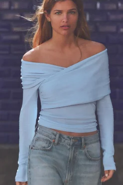 Discount TOP MULTIPOSICIÓN PUNTO LISO Mujer Cárdigan / Jerséis|Punto