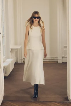 Discount TOP PEPLUM ESTRUCTURA ZW COLLECTION Mujer Tops / Bodies