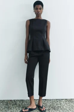 Clearance TOP PEPLUM ZW COLLECTION Mujer Tops / Bodies