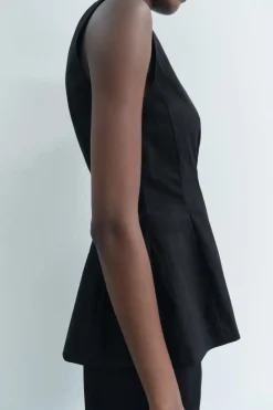 Clearance TOP PEPLUM ZW COLLECTION Mujer Tops / Bodies