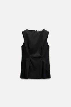 Clearance TOP PEPLUM ZW COLLECTION Mujer Tops / Bodies