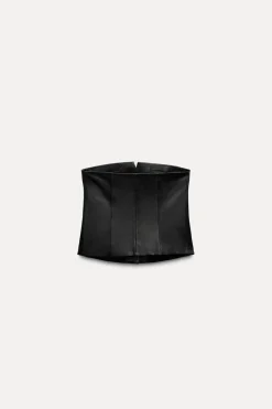 New TOP PIEL PALABRA DE HONOR BOTONES Mujer Tops / Bodies