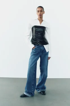 Fashion TOP PIEL PALABRA DE HONOR Mujer Tops / Bodies