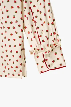 New TOP PIJAMERO FRESAS X STEFANO PILATI Mujer Tops / Bodies|Camisas / Blusas