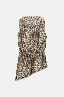 Discount TOP PLISADO ASIMÉTRICO Mujer Tops / Bodies