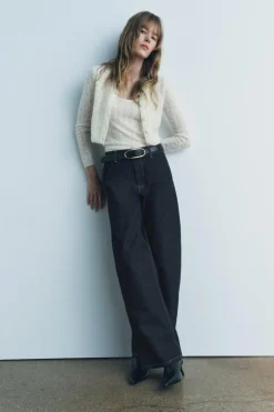 New TOP POINTELLE CON LANA Y ALPACA Mujer Cárdigan / Jerséis|Punto