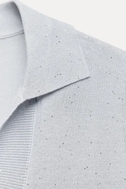 Clearance TOP POLO PUNTO LENTEJUELAS Mujer Cárdigan / Jerséis|Punto