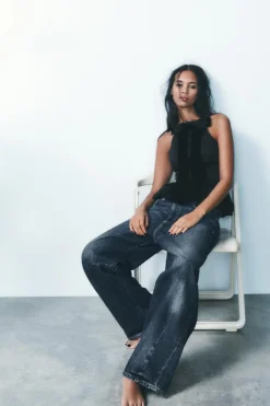 Fashion TOP POPELÍN GLOBO LAZO Mujer Tops / Bodies