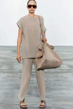 Sale TOP PUNTO ACABADOS VUELTA Mujer Cárdigan / Jerséis|Punto