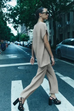 Sale TOP PUNTO ACABADOS VUELTA Mujer Cárdigan / Jerséis|Punto