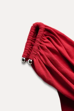 Sale TOP PUNTO APLIQUE DORADO Mujer Cárdigan / Jerséis|Punto