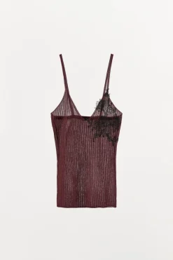 Fashion TOP PUNTO BORDADOS Mujer Tops / Bodies|Lenceria