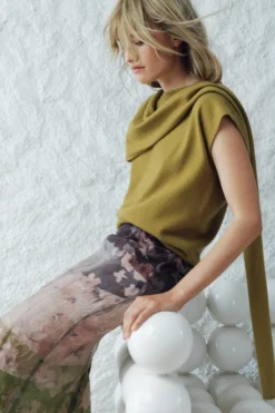 Outlet TOP PUNTO BUFANDA 100% LANA Mujer Cárdigan / Jerséis|Punto